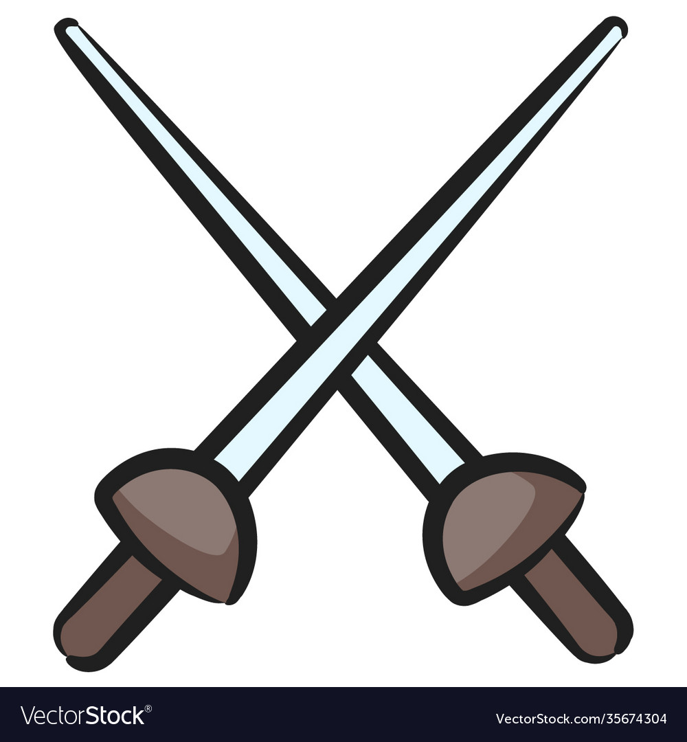 Fencing Royalty Free Vector Image VectorStock