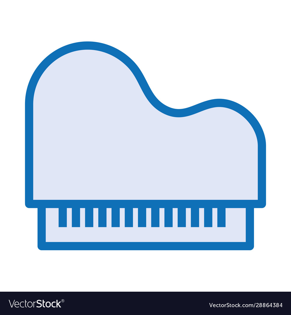 Piano Instrument Musical Isolated Icon Royalty Free Vector