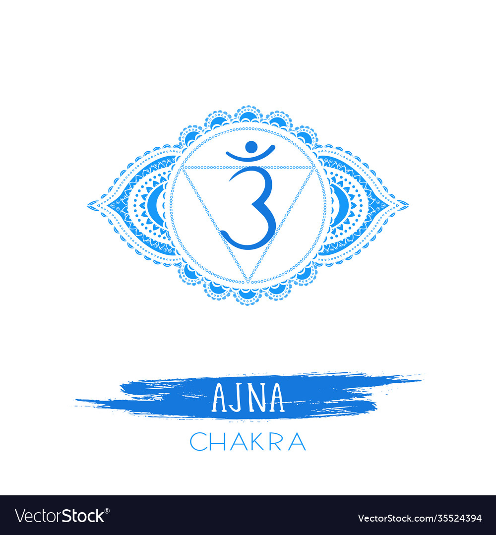 Ajna Third Eye Chakra Royalty Free Vector Image