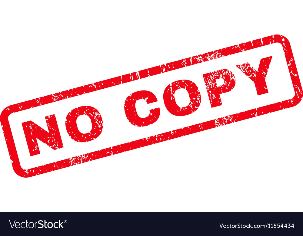 No Copy Rubber Stamp Royalty Free Vector Image