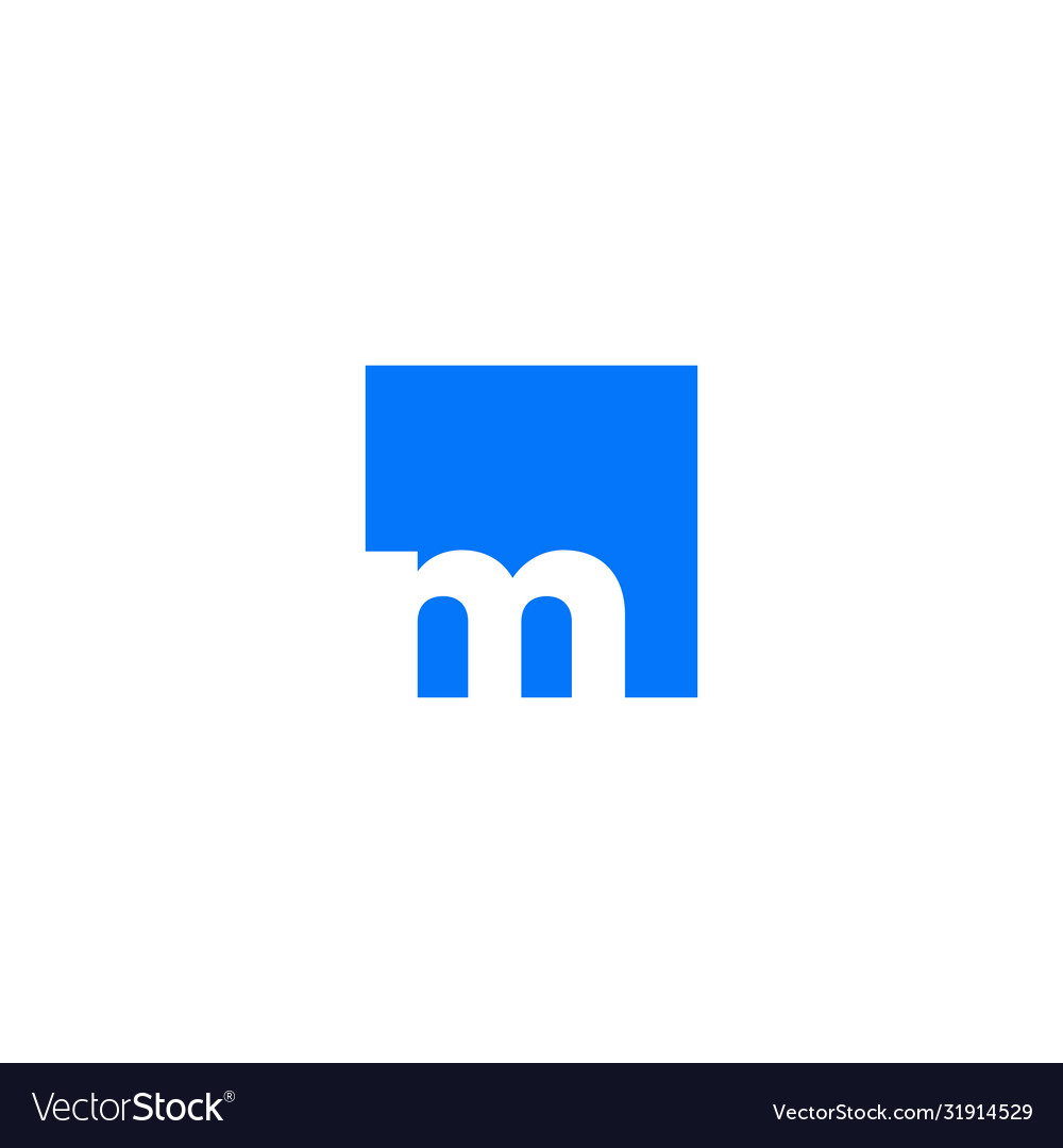 M Letter Logo Icon Royalty Free Vector Image Vectorstock