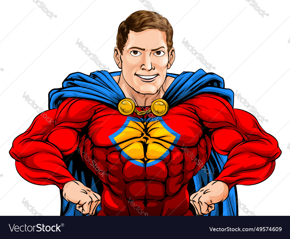 Superhero Royalty Free Vector Image Vectorstock