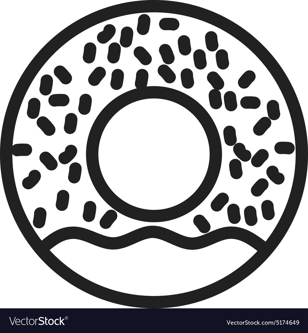 Doughnut Royalty Free Vector Image VectorStock