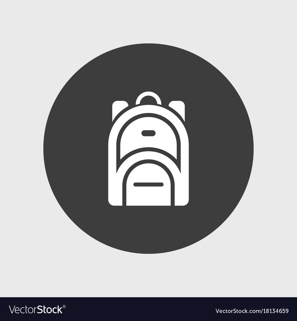 Rucksack Icon Simple Royalty Free Vector Image