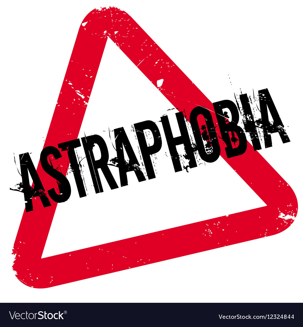 Astraphobia Rubber Stamp Royalty Free Vector Image