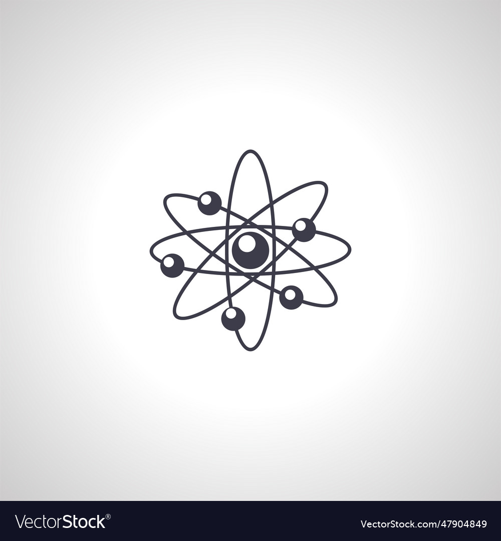 Atom Icon Structure Atomic Nucleus Royalty Free Vector Image