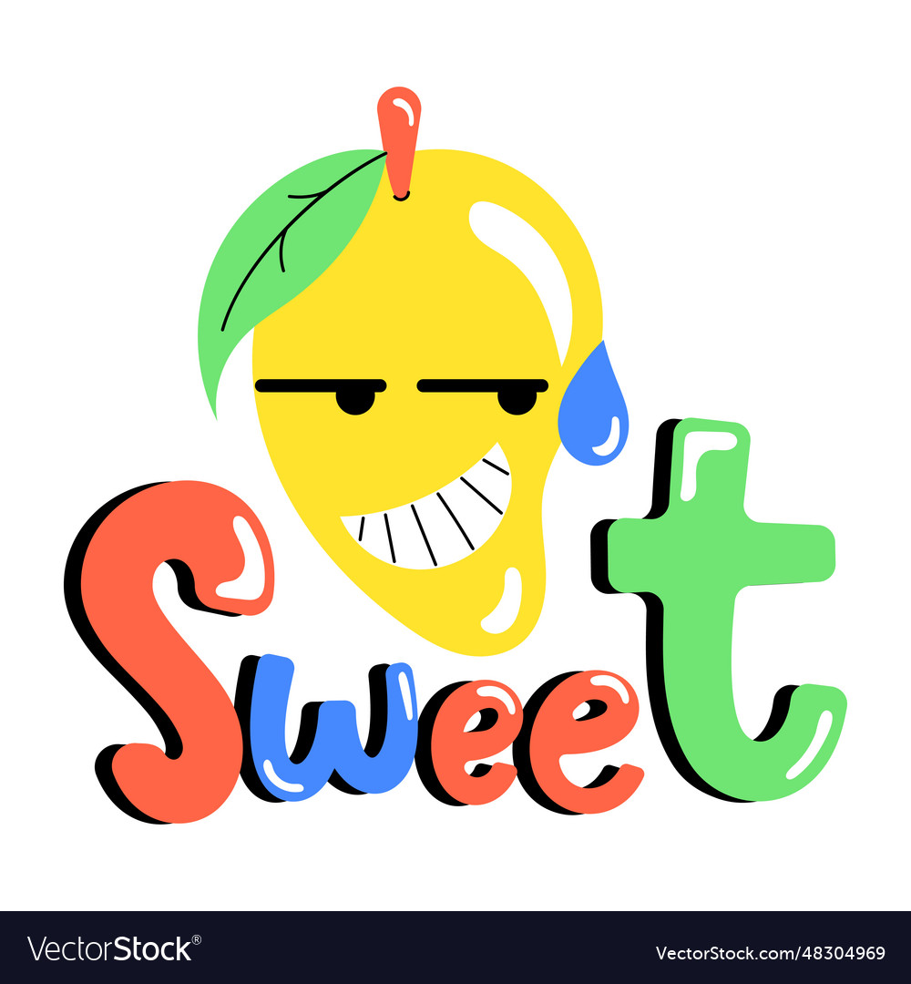 Sweet Mango Royalty Free Vector Image Vectorstock