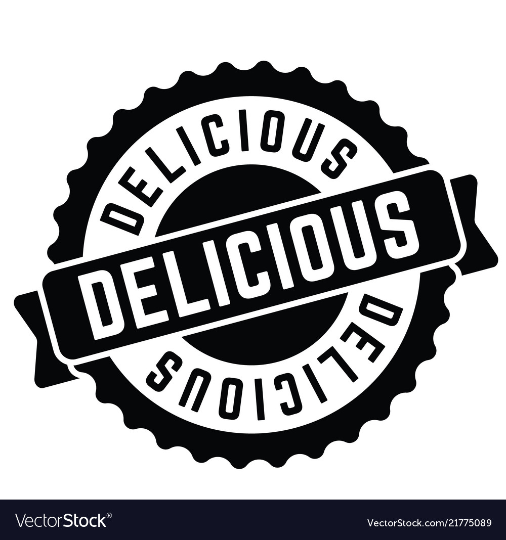 Delicious Rubber Stamp Royalty Free Vector Image