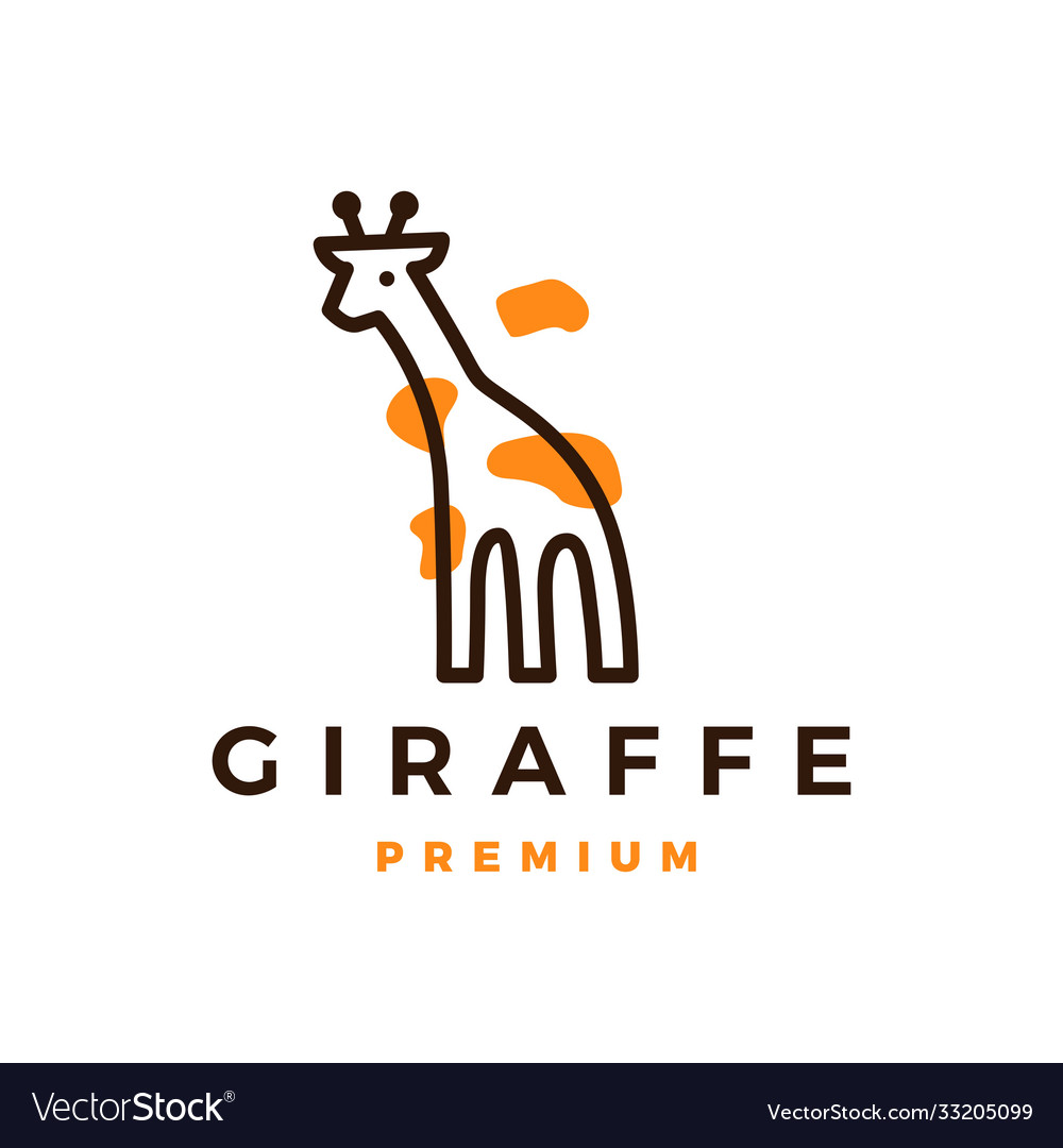 Giraffe Logo Icon Royalty Free Vector Image VectorStock