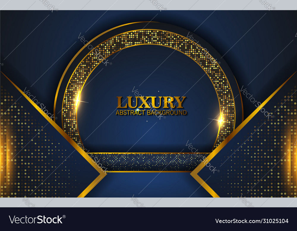 Luxury Abstract D Background With Dark Blue Vector Image