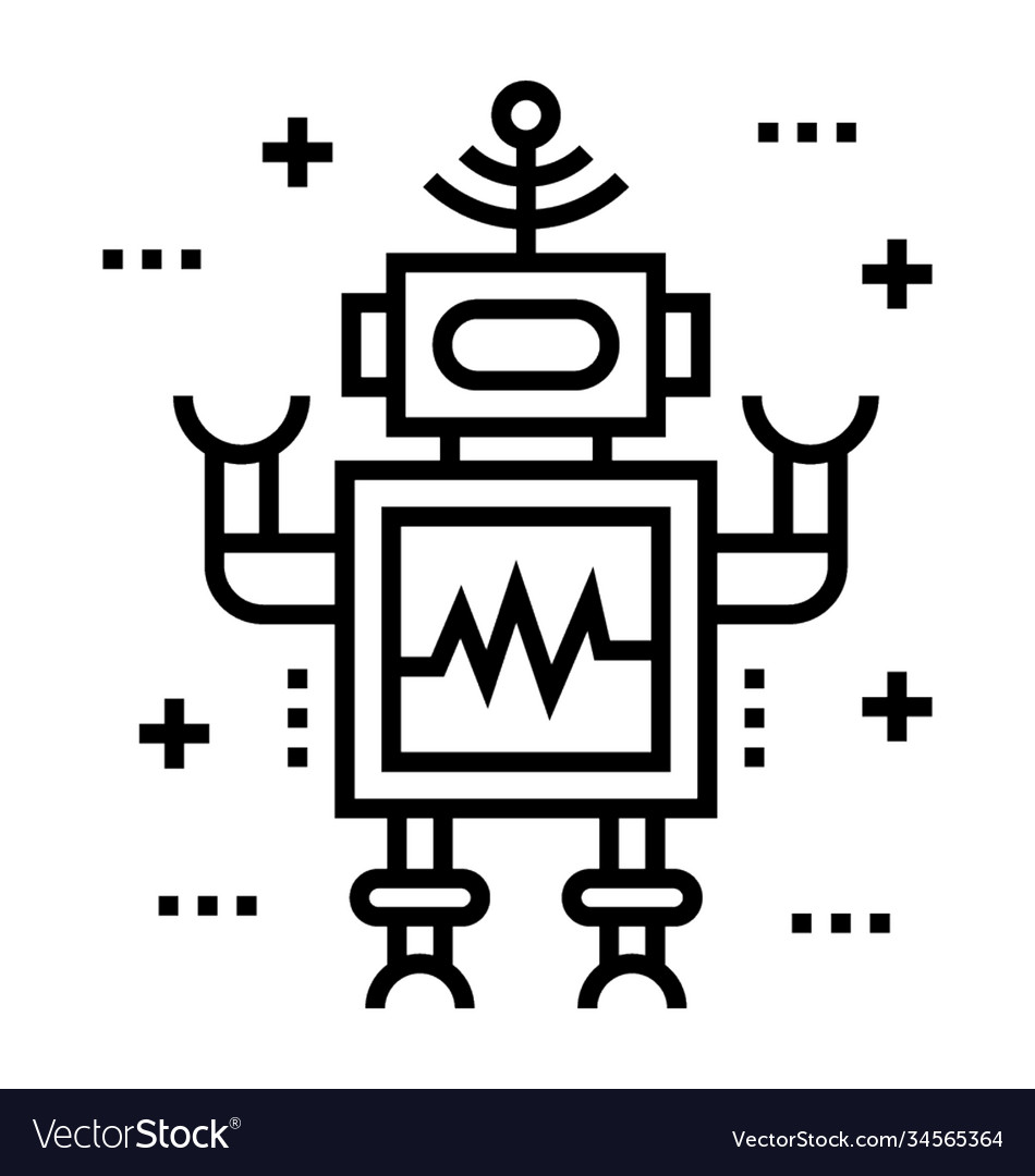 Robot Royalty Free Vector Image VectorStock