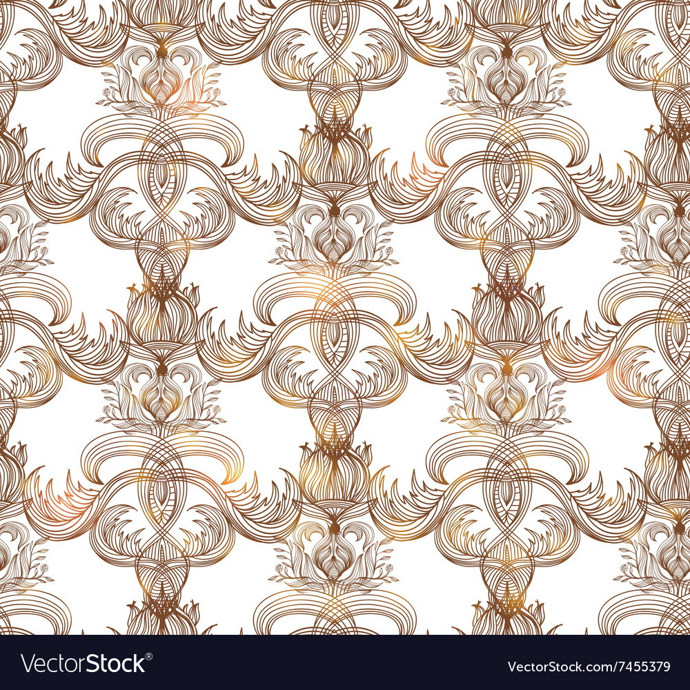 Seamless Vintage Pattern EPS Royalty Free Vector Image