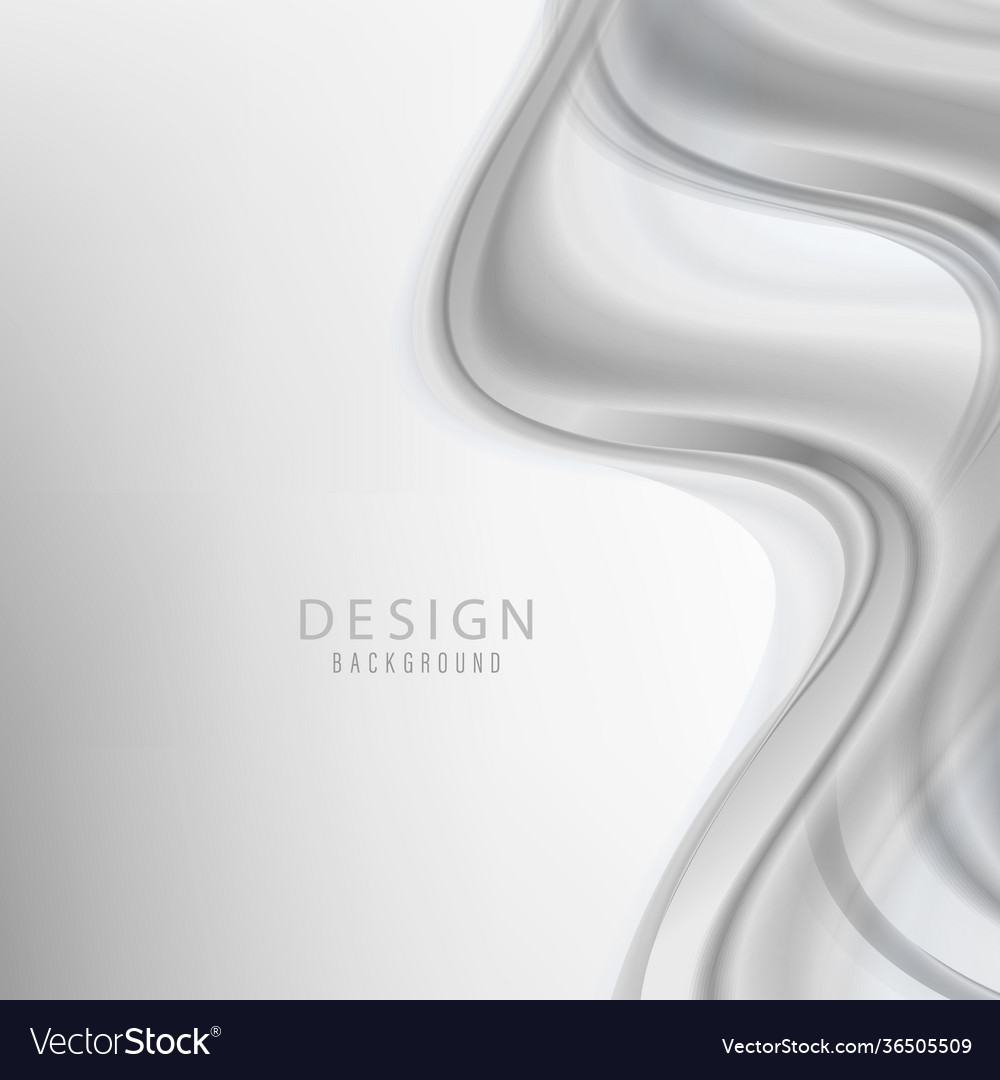 Abstract Swoosh Wave Smoke Border Frame Layout Vector Image