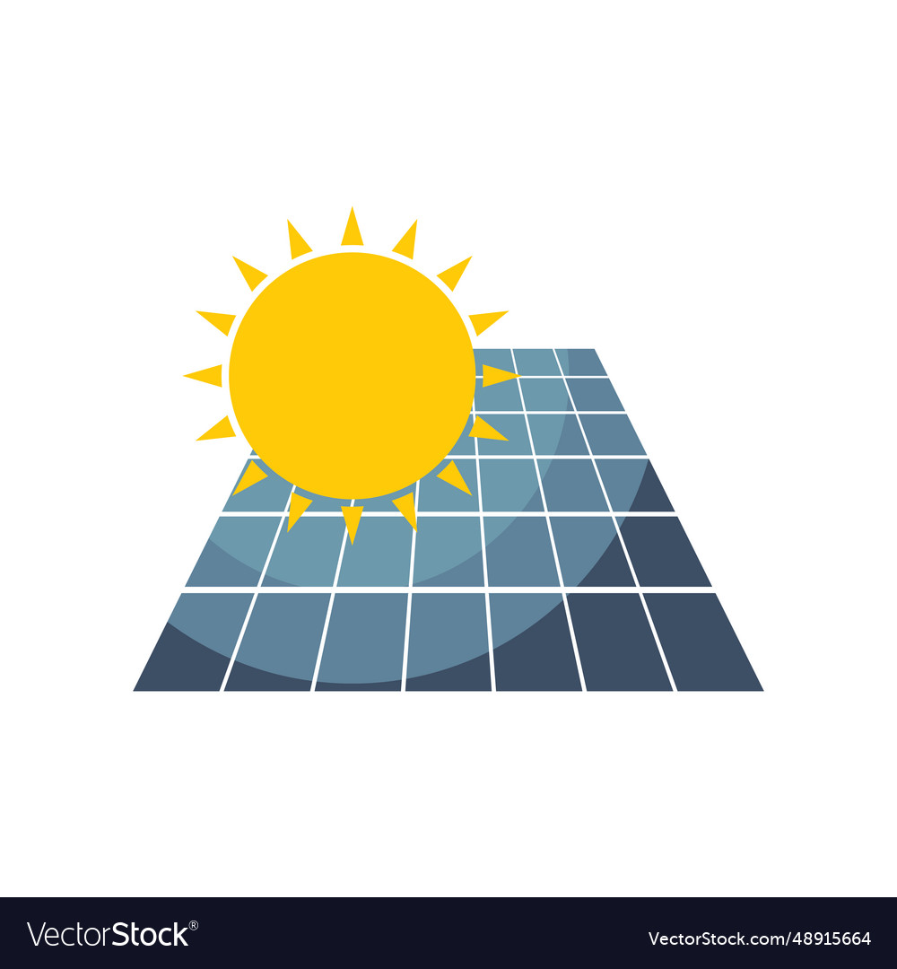 Solar Panel Logo Royalty Free Vector Image Vectorstock