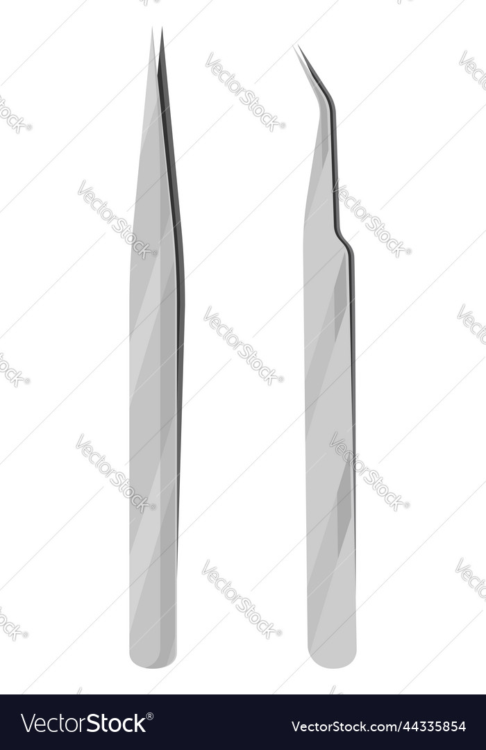 Medical Tweezers On A White Background Royalty Free Vector