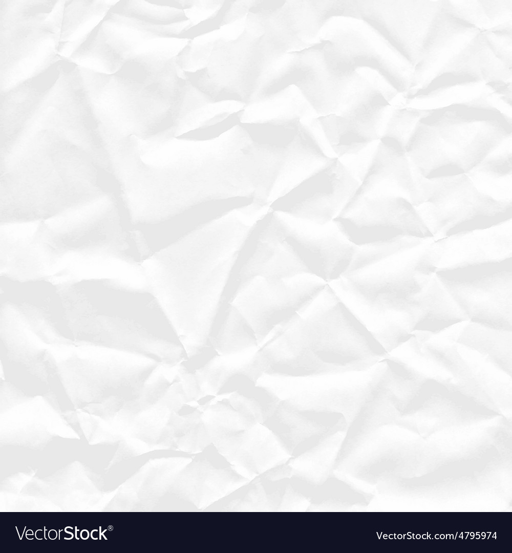 Background White Crumpled Paper Royalty Free Vector Image