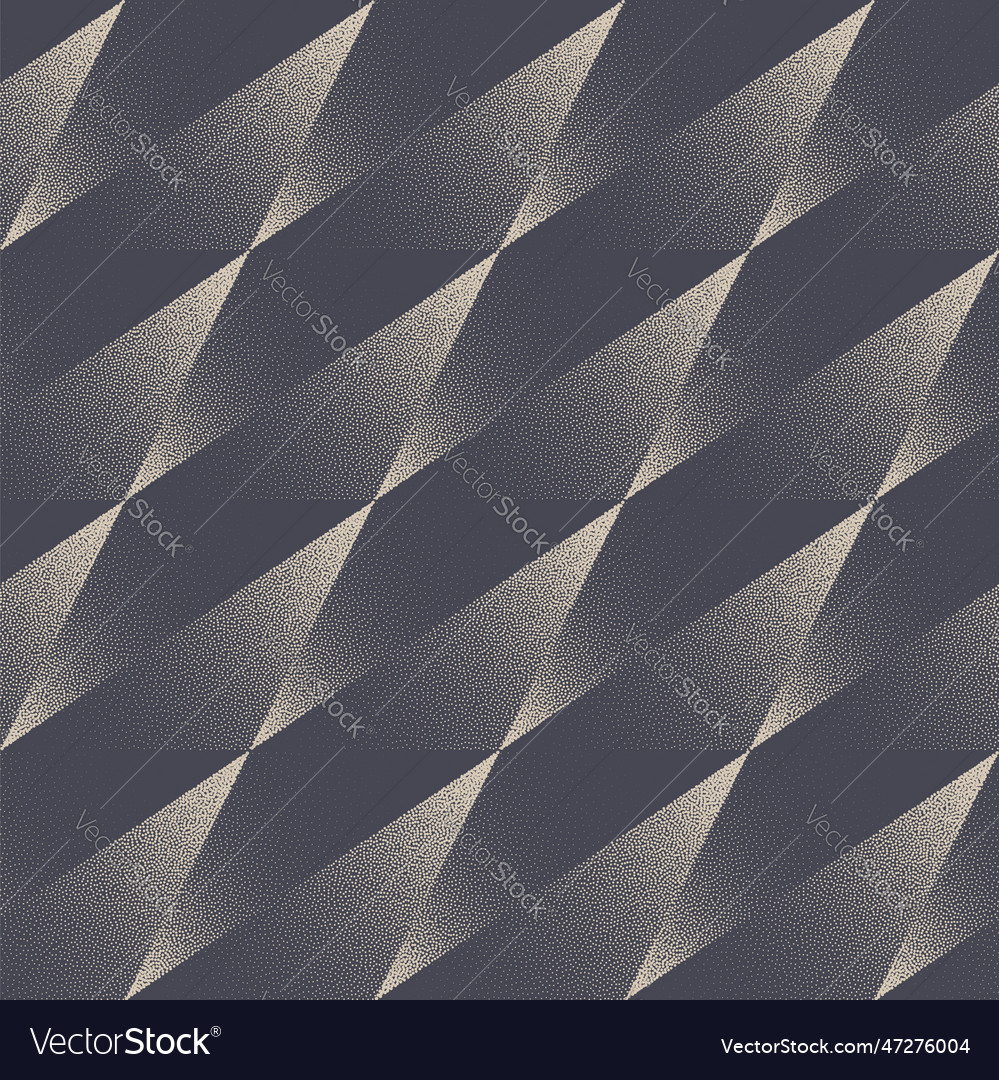 Tilted Triangular Structure Seamless Pattern Dot Vector Image