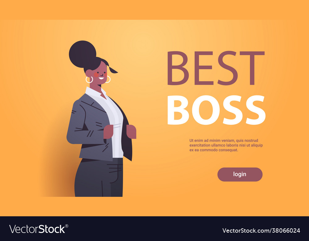 Businesswoman Leader In Formal Wear Successful Vector Image