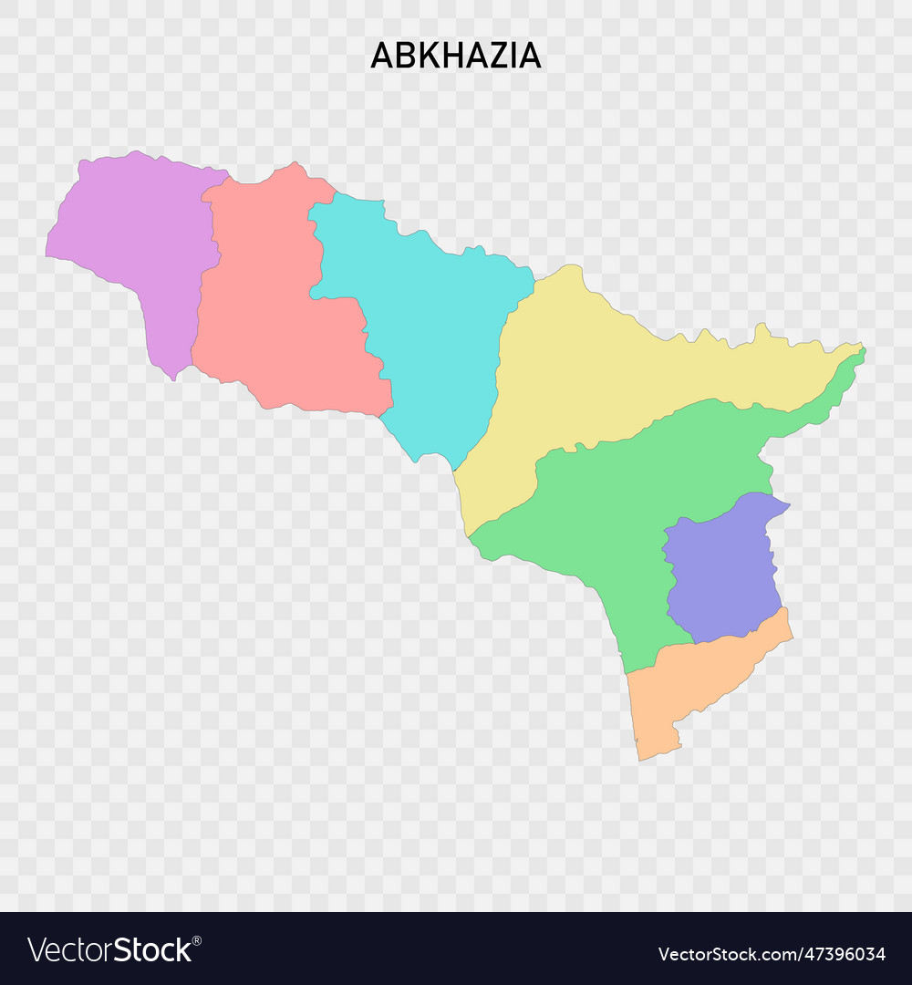 Isolated Colored Map Of Abkhazia Royalty Free Vector Image