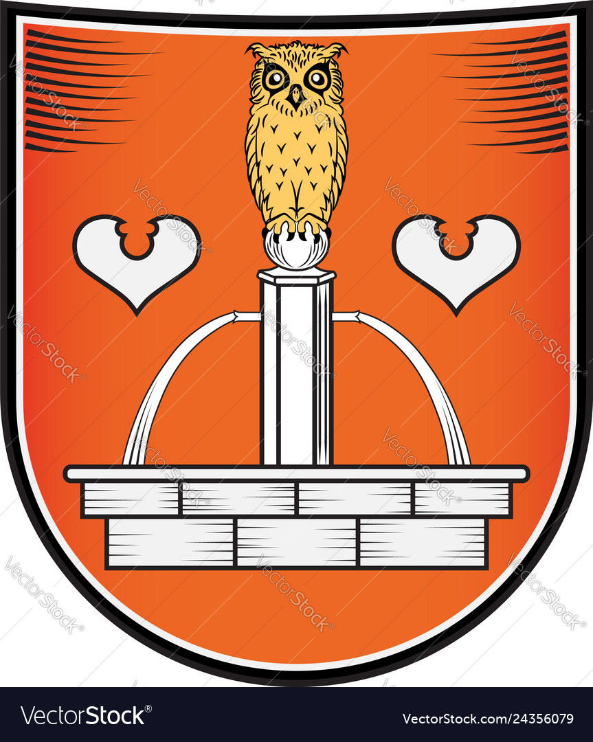 Coat Of Arms Quickborn In Schleswig Holstein Vector Image