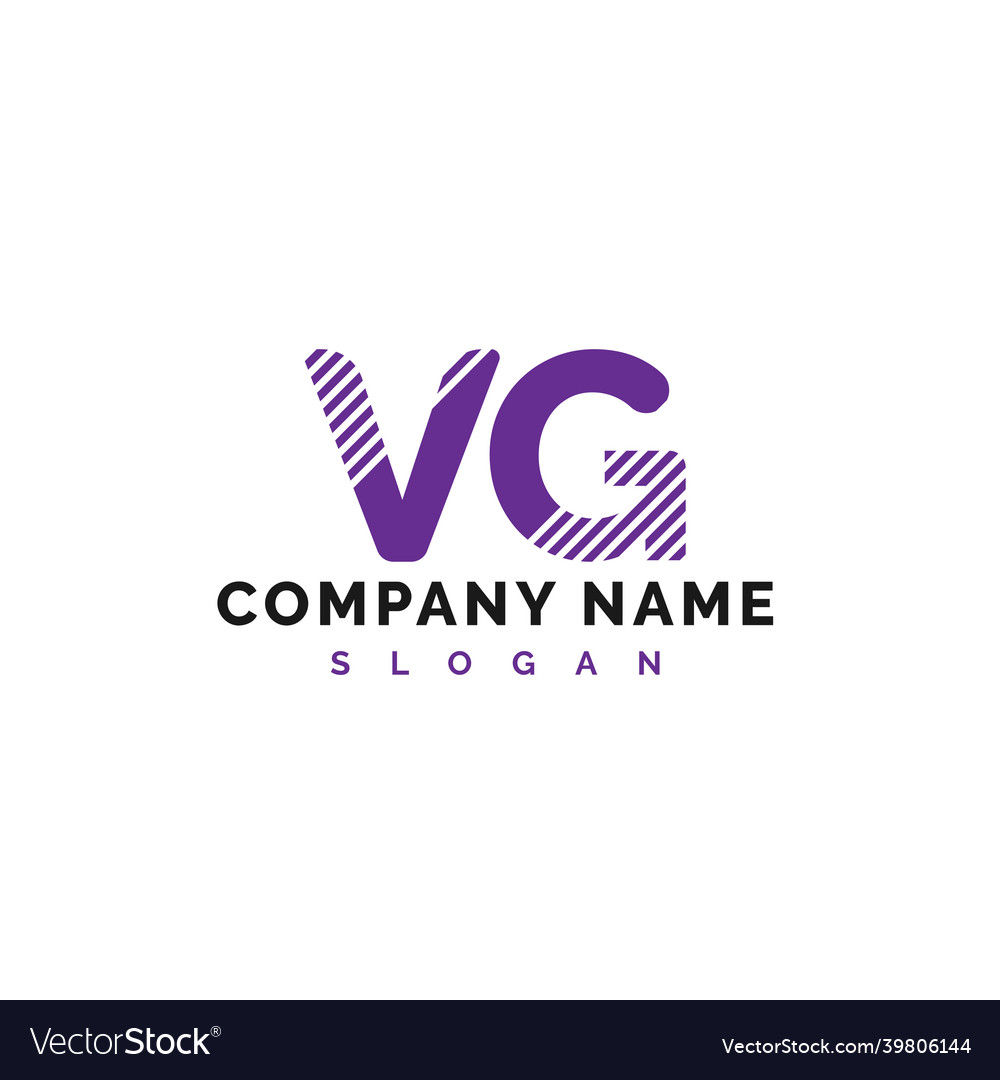 Vg Letter Logo Design Letter Logo Royalty Free Vector Image