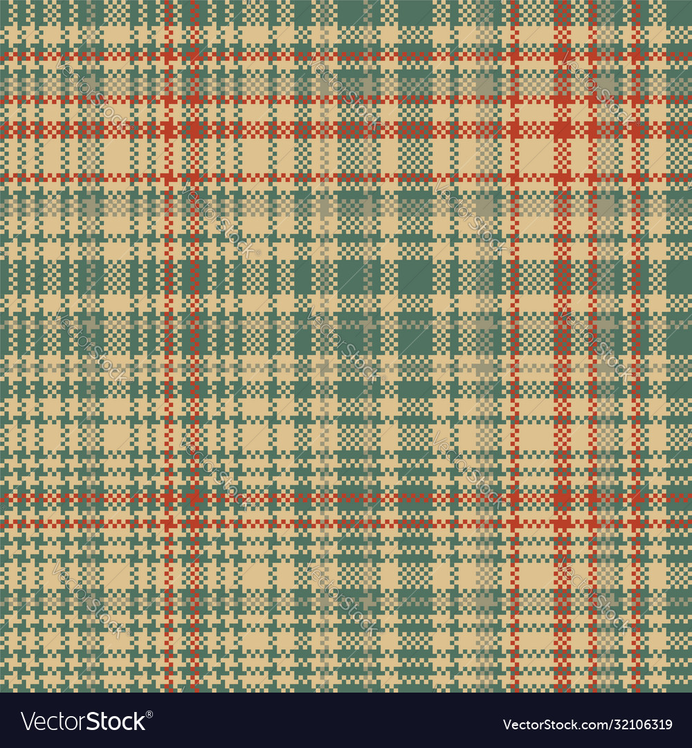 Tartan Plaid Pattern Seamless Print Fabric Vector Image