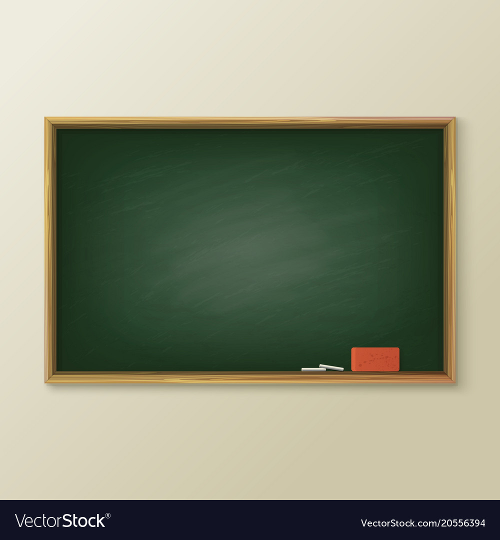 Blackboard Or Greenboard Classboard Or Chalkboard Vector Image