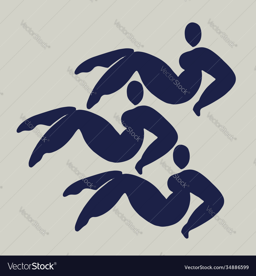 Hand Drawn Flat Naked Woman Isolated Creative Vector Image