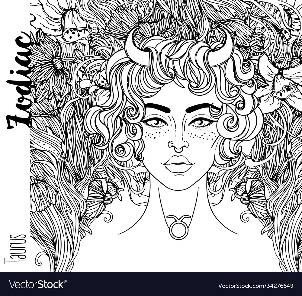 Taurus Astrological Sign As A Royalty Free Vector Image