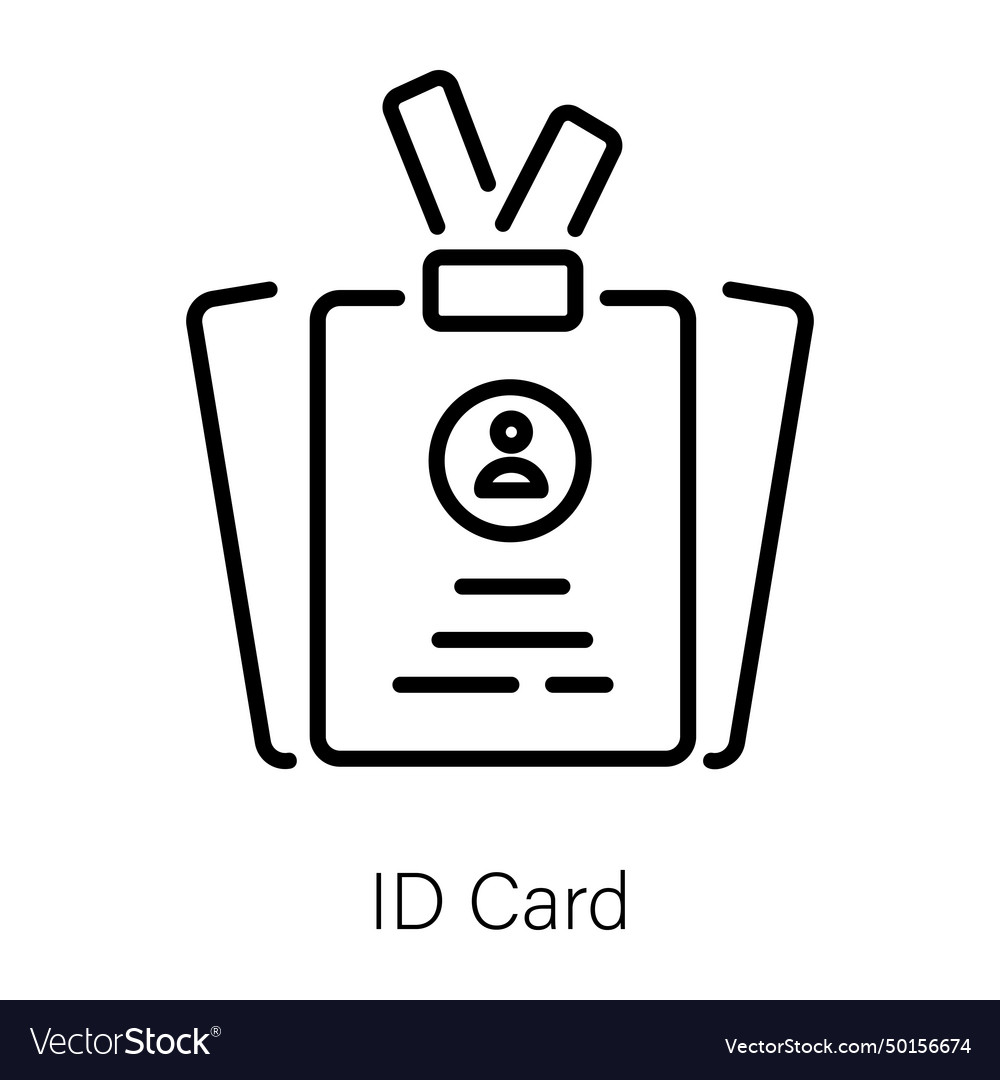 Id Card Royalty Free Vector Image Vectorstock