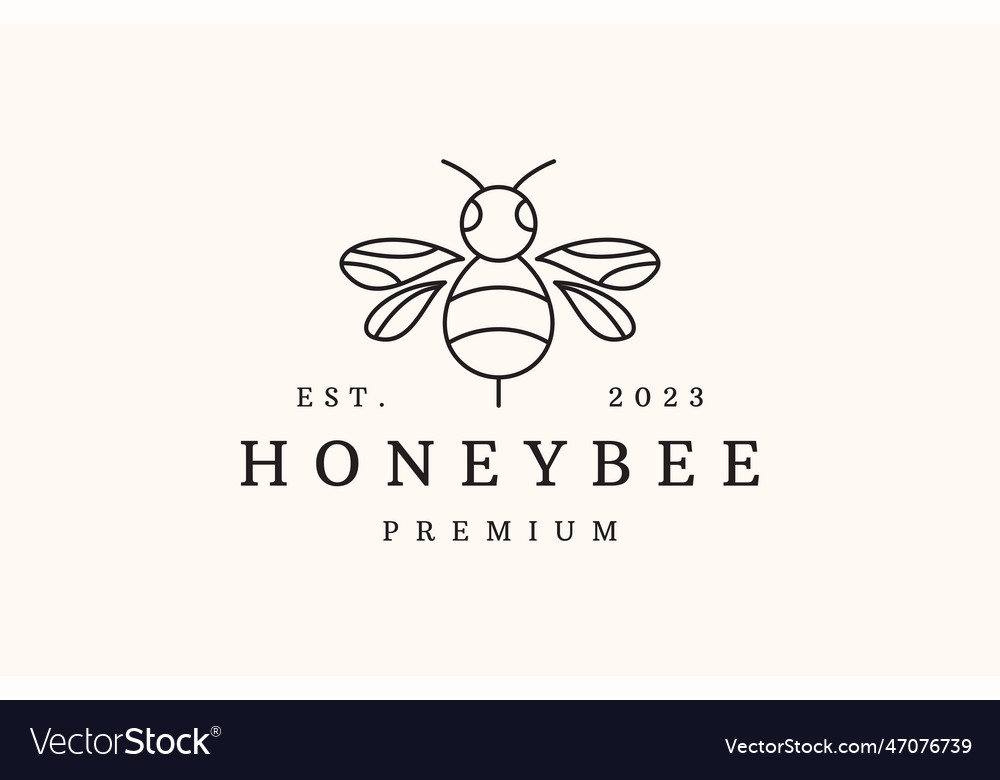 Honey Bee Royalty Free Vector Image Vectorstock