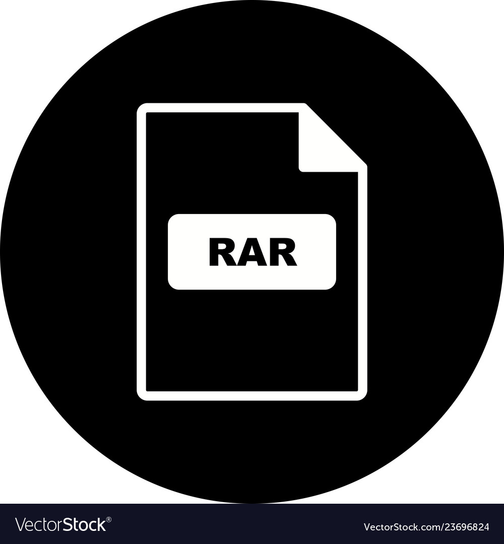 Rar Icon Royalty Free Vector Image Vectorstock