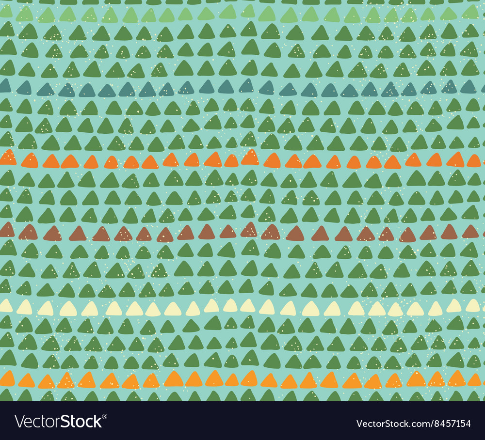 Seamless Hand Drawn Triangle Pattern Royalty Free Vector