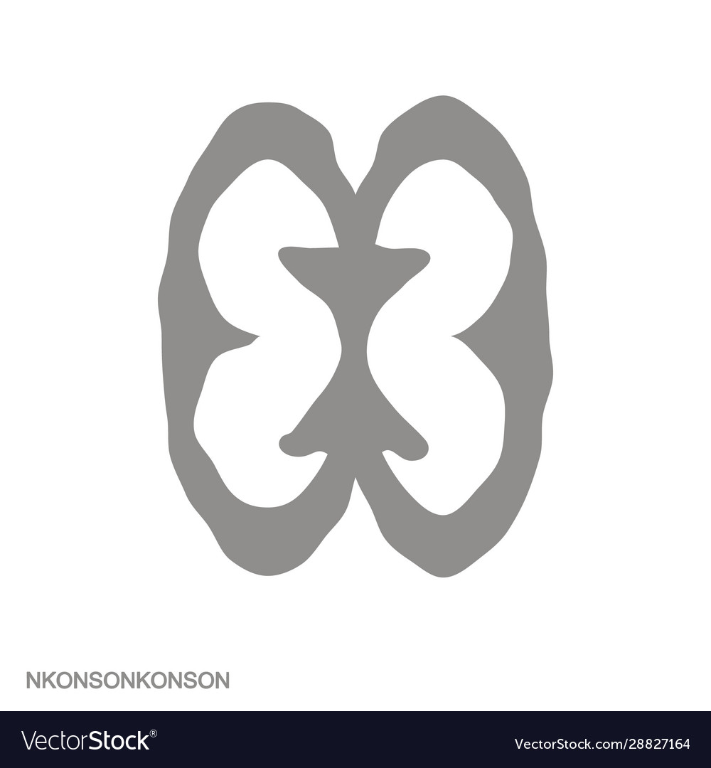 Icon With Adinkra Symbol Nkonsonkonson Royalty Free Vector