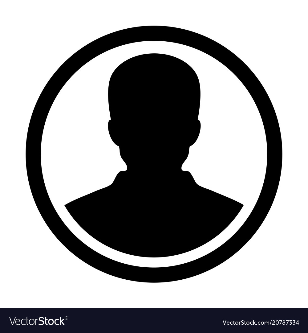 User Icon Male Person Symbol Profile Avatar Vector Image