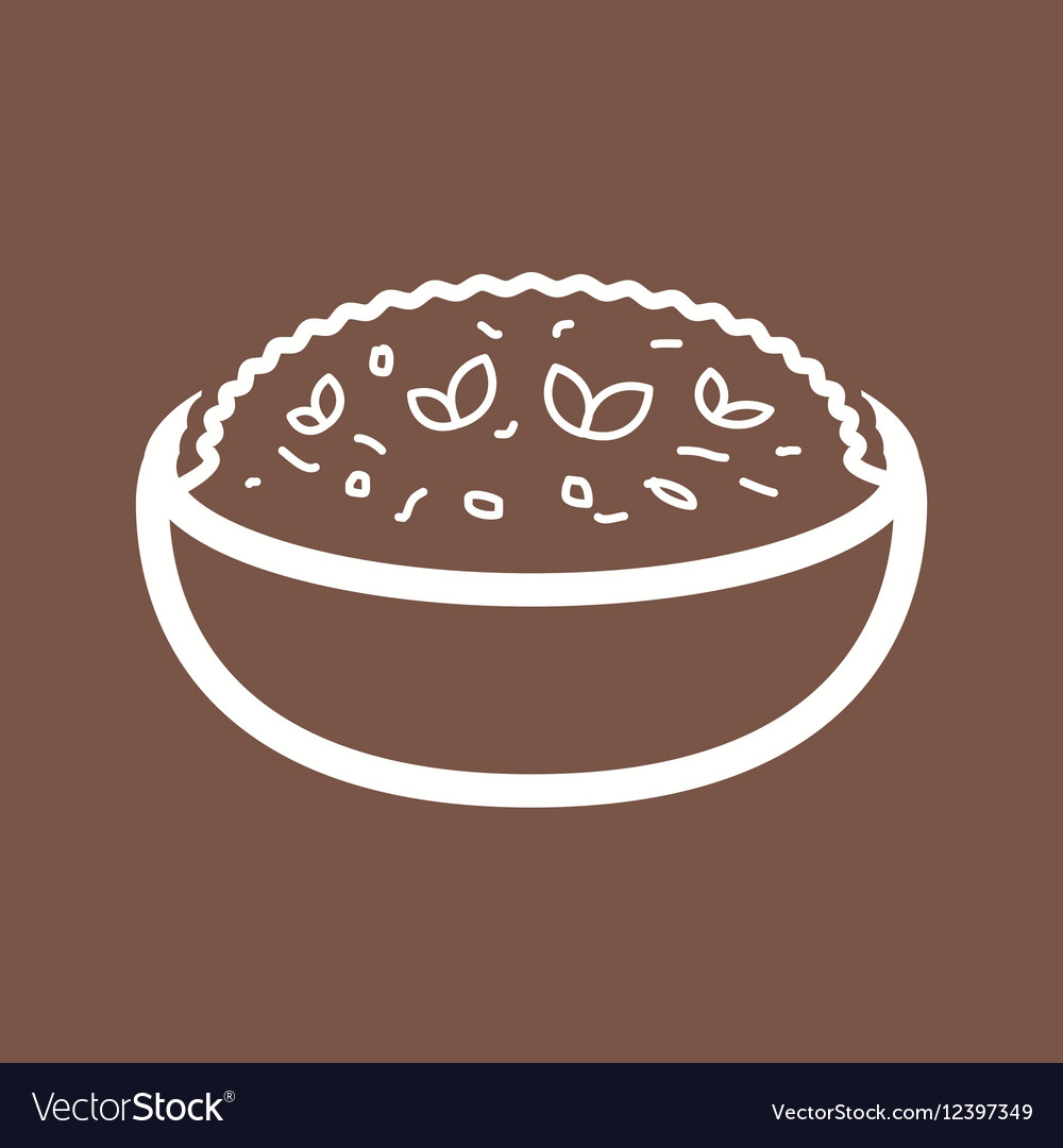 Risotto Royalty Free Vector Image Vectorstock