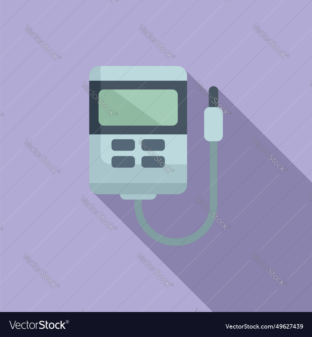 Acid Ph Meter Icon Flat Alcaline Water Royalty Free Vector