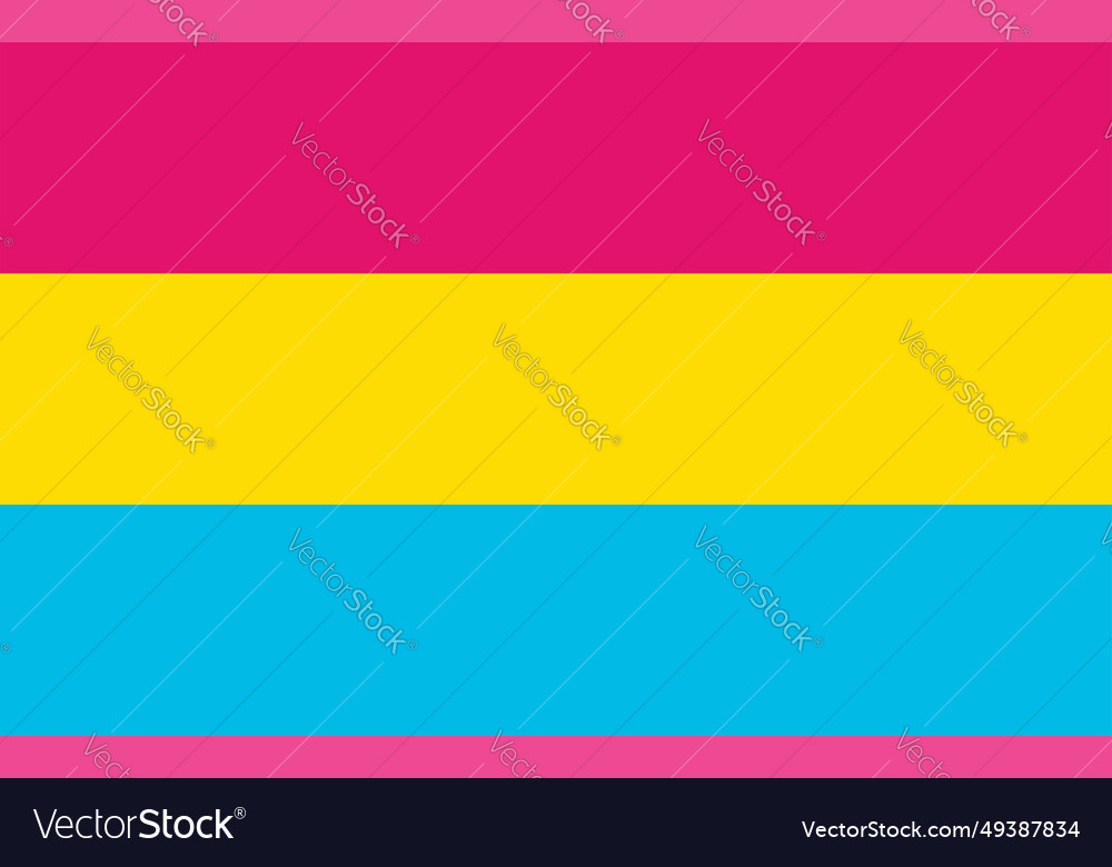 Pansexual Pride Flag Sexual Identity Royalty Free Vector