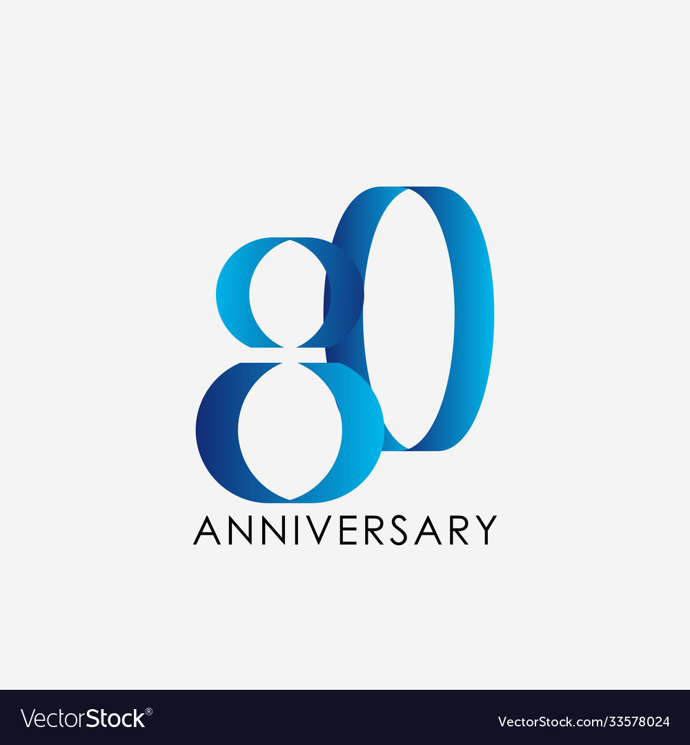 Years Anniversary Template Design Royalty Free Vector