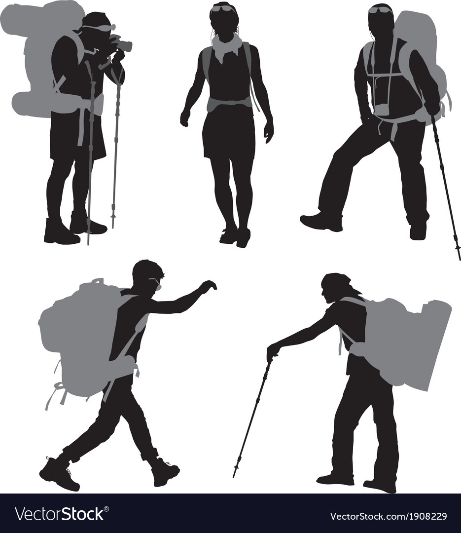 Backpacker Royalty Free Vector Image Vectorstock