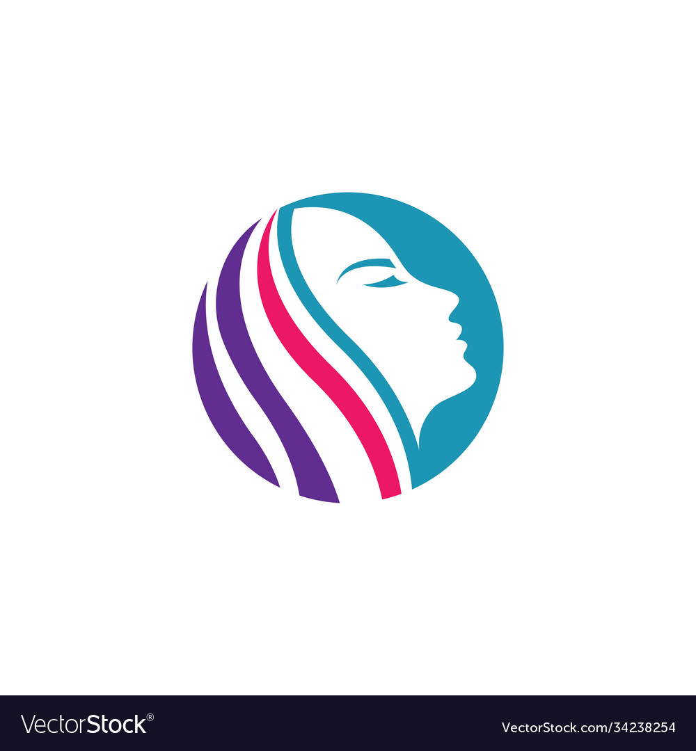 Beauty Hair And Salon Logo Royalty Free Vector Image