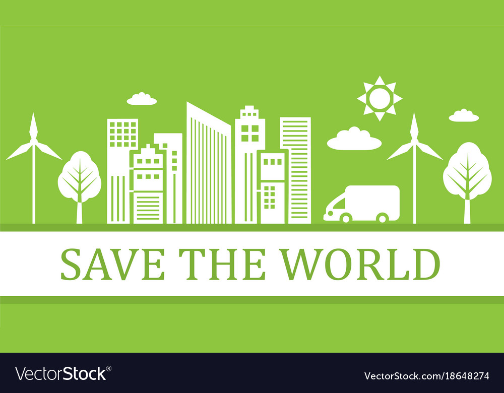 Green Ecological City Royalty Free Vector Image