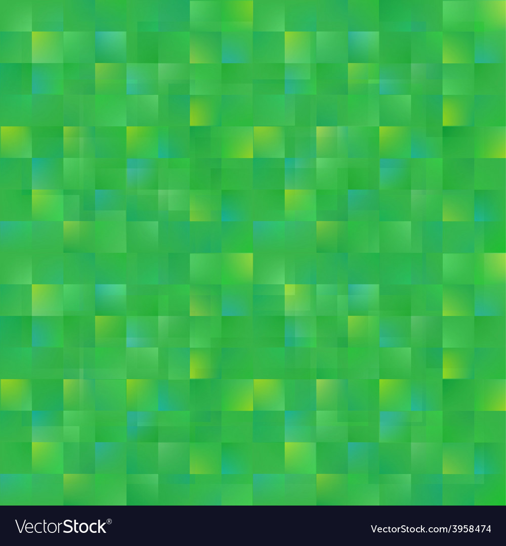 Abstract Green Squares Background Royalty Free Vector Image