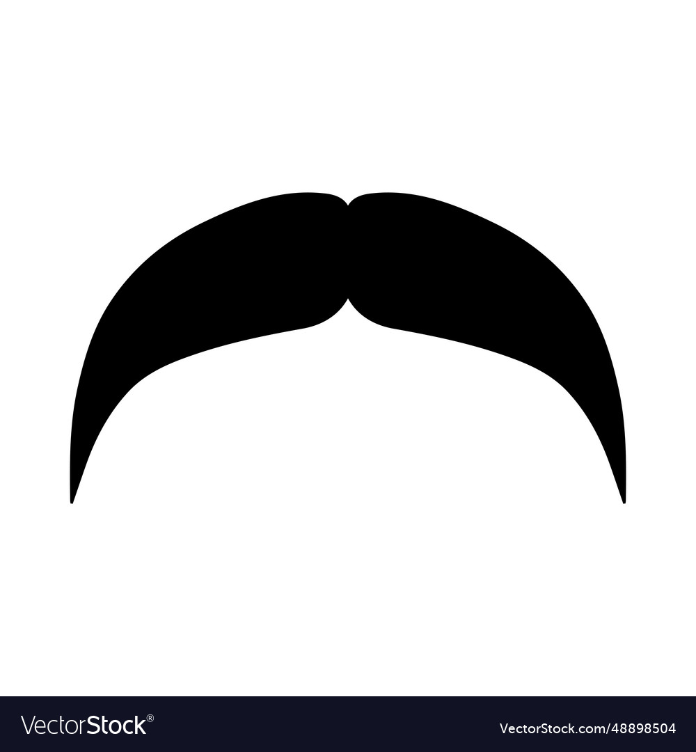 Moustache Icon Logo Element Royalty Free Vector Image