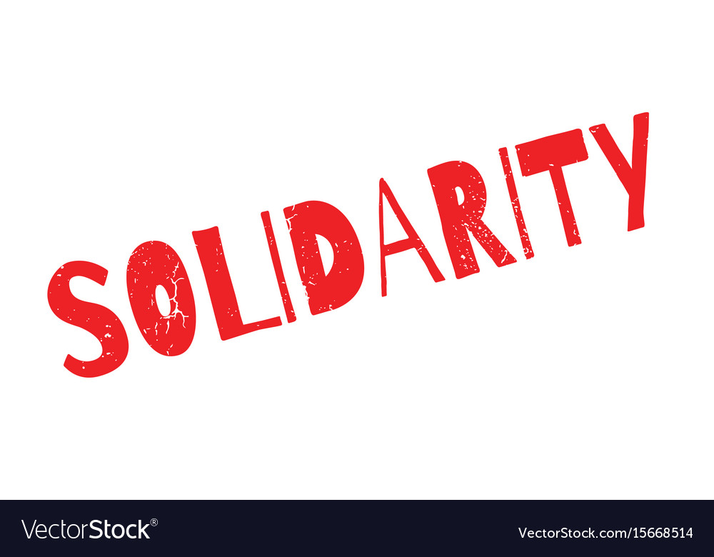 Solidarity Rubber Stamp Royalty Free Vector Image