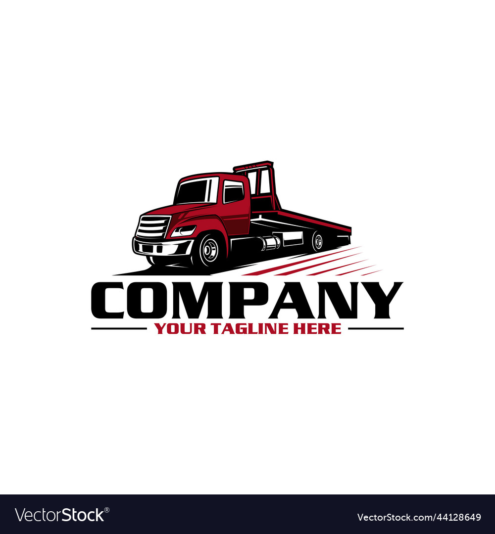 Tow Truck Logo Pickup Towing Royalty Free Vector Image