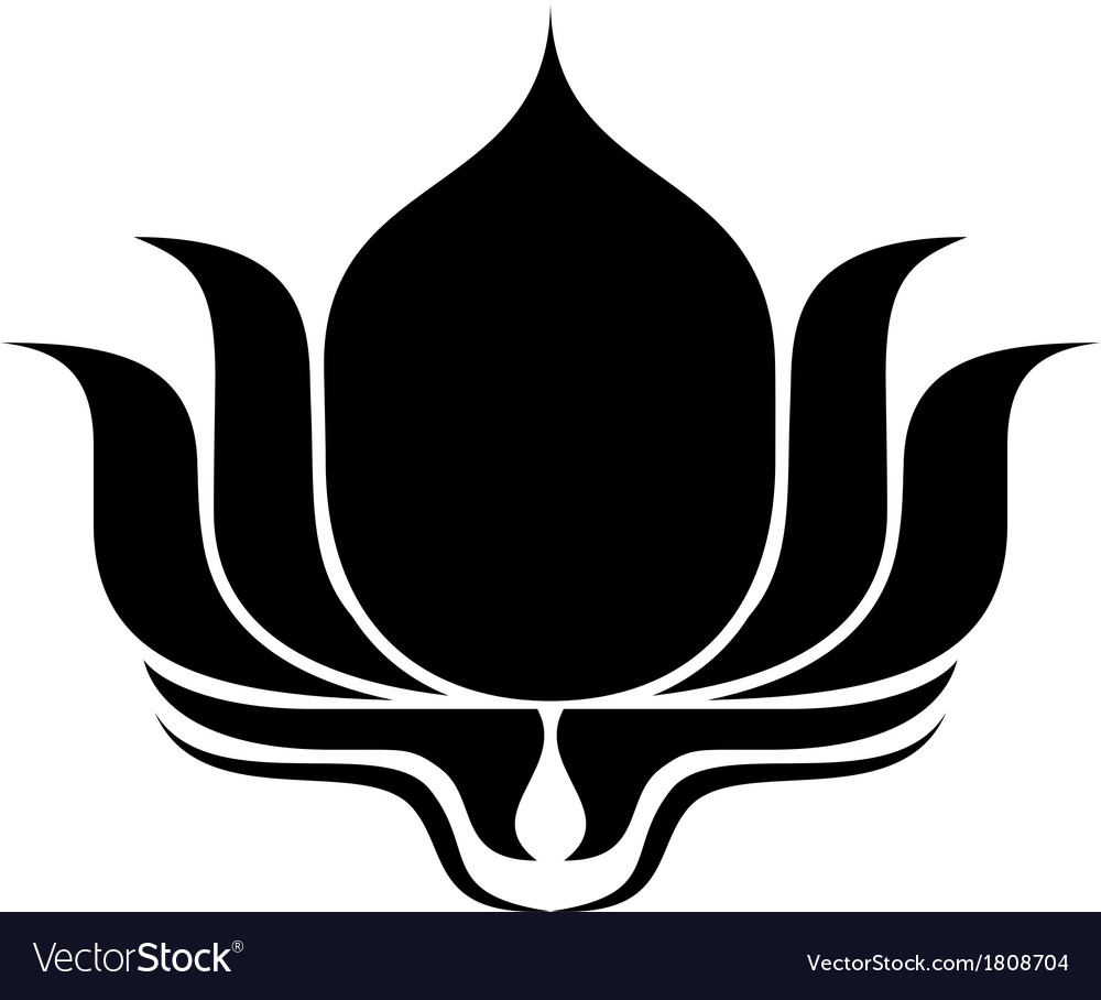 Lotus Flower Royalty Free Vector Image Vectorstock