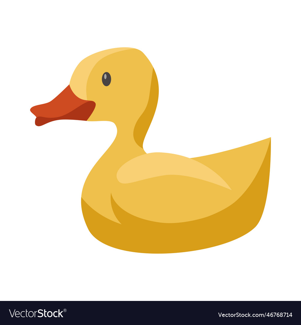 Yellow Rubber Duck Royalty Free Vector Image Vectorstock