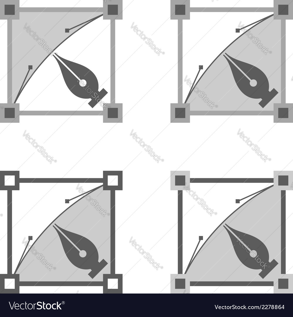 Four Squares Royalty Free Vector Image Vectorstock