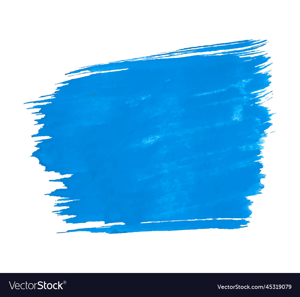 Abstract Blue Watercolor Brush Stroke Royalty Free Vector